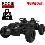 Masinuta electrica pentru 2 copii Nichiduta General SX-Bow Black 48V,Motor 800w,Acumulator 4x12V 20Ah,3 Viteze,Cadru metalic integral,Pedala acceleratie,Frana de mana+pedala,Roti gonflabile in 4 prezoane,Suspensii,Faruri LED
