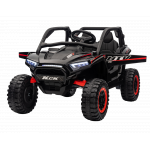 Masinuta electrica pentru copii Nichiduta Sport UTV KCK Black 4x4,Telecomanda 2.4G,Acumulator 24V 7Ah,4 motoarex50w,Roti din cauciuc EVA,Scaun din piele,Suspensii,Faruri cu lumini LED,Mufa USB,MP3,Bluetooth,Centura siguranta
