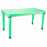 Masuta pentru copii interior/exterior Pilsan Happy Table Verde deschis 120x60cm pentru lectii/activitati,capacitate 4copii,plastic rezistent,colturi rotunjite,picioare antiderapante,utilizare acasa/gradinite/crese/afterschool