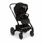 Carucior pentru copii Nuna x BMW MIXX next Negru Element cu sezut reversibil, pliere compacta, spatar reglabil, suspensii, maner parental reglabil, husa de ploaie, husa picioare