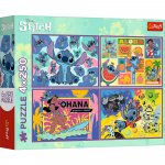 Puzzle Trefl Disney uimitorul Stitch 4x250 piese