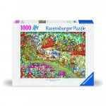 Puzzle casute ciupercute florale 1000 piese design nou Ravensburger