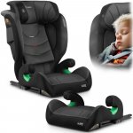 Scaun auto copii cu isofix,spatar reglabil si detasabil,tetiera reglabila in 12 pozitii,indicatori instalare centura,Protectie la impact lateral,certificare ECE R129 Nukido I-SIZE 100-150 cm Louis Soft Negru/Gri