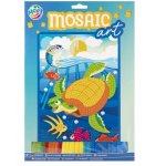 Set creativ pentru copii Mozaic Moxy din spuma cu sclipici A4 Testoasa