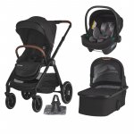 Sistem modular 3 in 1 Coccolle Aspen Jet Black + scoica auto Coccolle Knox Anthracite