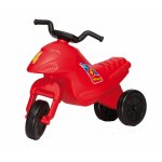 Tricicleta pentru copii fara pedale Dohany mica Rosie, actionata cu picioarele, greutate maxima suportata 25 kg