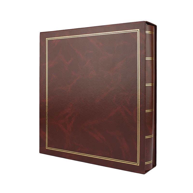 Album clasic pentru fotografii, 10x15, 500 poze, tip carte, buzunare slip in culoare maro - 6