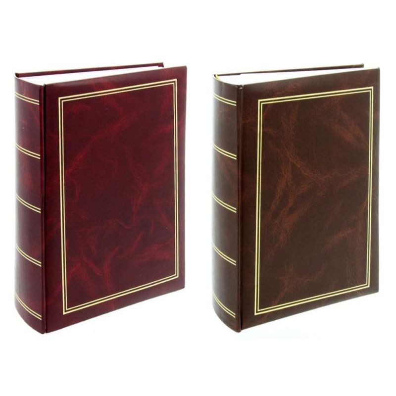 Album clasic pentru fotografii, 10x15, 500 poze, tip carte, buzunare slip in culoare maro - 7