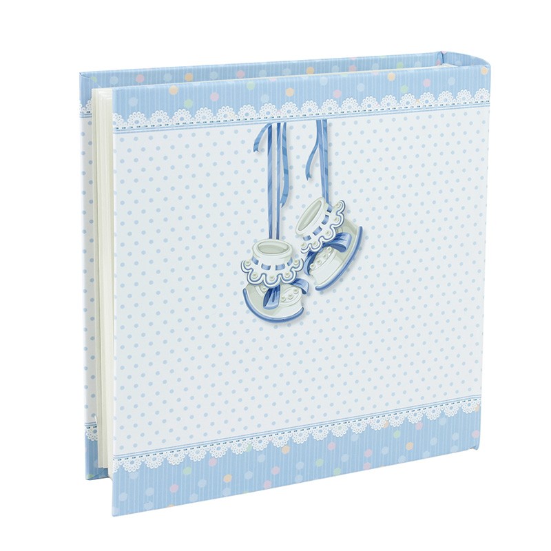Album foto baby milo personalizabil, 200 poze format 10x15 cm, cutie culoare albastru - 2
