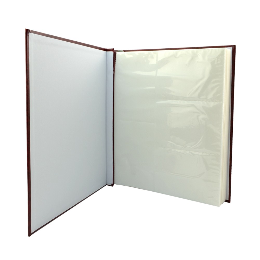 Album foto classic tip carte, slip in 10x15, 500 poze culoare visiniu - 1