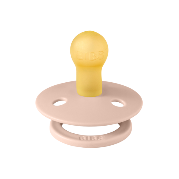 Suzeta Bibs Colour Latex tetina rotunda 0+ luni Blush