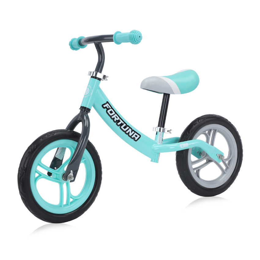 Bicicleta copii fara pedale Lorelli Fortuna grey  green, varsta 2-5 ani, ghidon reglabil in inaltime de la 51 cm pana la 60 cm, roti din spuma EVA, 11 inch, scaun reglabil de la 33 cm pana la 43 cm - 2 | YEO