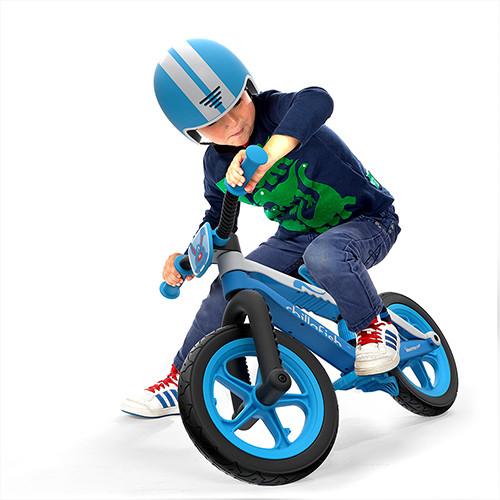 Bicicleta copii fara pedale Chillafish BMXie 02 Blue cu suport pentru picioare si frana integrata, varsta 2-5 ani, scaun reglabil de la 32 la 39 cm, anvelopele RubberSkin - 3