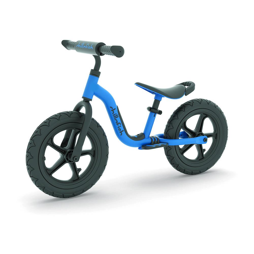 Bicicleta de echilibru Chillafish Charlie Sport Navy 12 inch reglabila ghidon din spuma suport picioare greutate admisa 35 kg