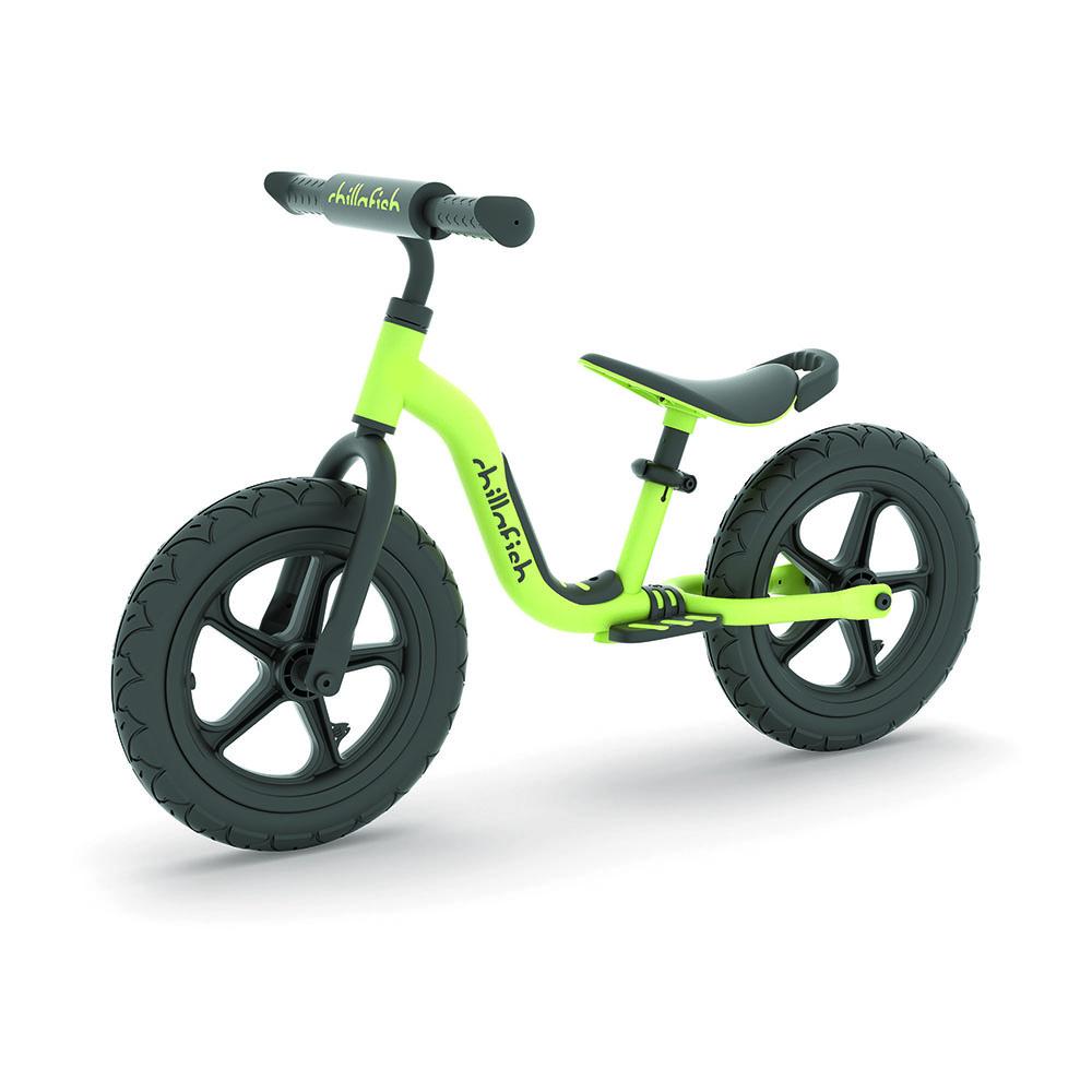 Bicicleta de echilibru Chillafish Charlie Sport Pistachio 12 inch reglabila ghidon din spuma suport picioare greutate admisa 35 kg