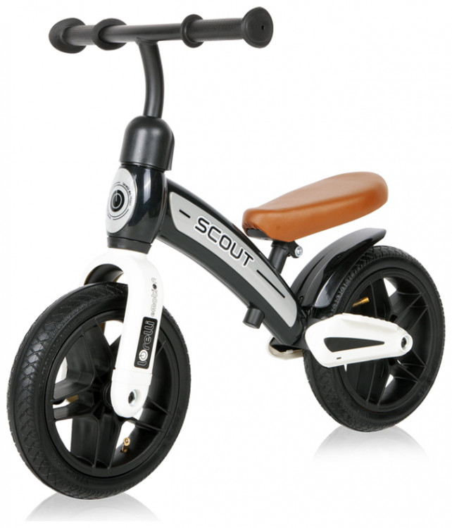 Bicicleta copii fara pedale Lorelli Scout Air Black de echilibru 10 inch, varsta 2-4 ani, roti cu camera si cauciuc, scaun reglabil pe inaltime de la 30 cm pana la 33 cm, maxim 25 de kg, ghidon reglabil in inaltime 49-51,5 cm - 5