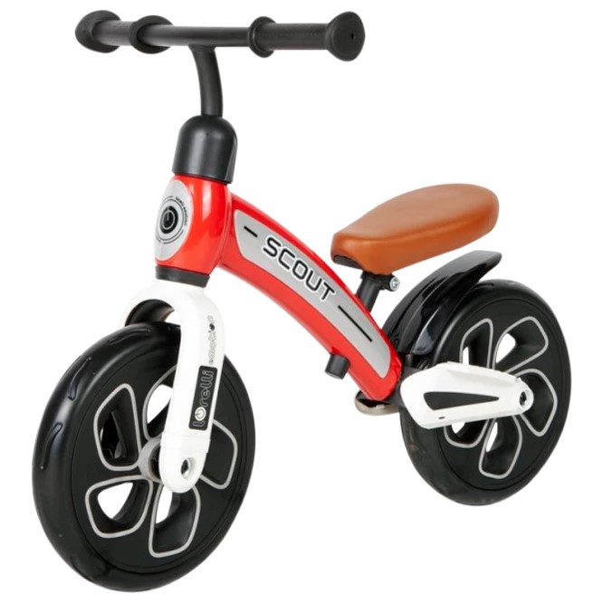 Bicicleta copii fara pedale Lorelli Scout Red, de echilibru, roti din spuma EVA, scaun reglabil pe inaltime de la 30 cm pana la 33 cm, varsta 2-4 ani, maxim 25 de kg, ghidon reglabil in inaltime de la 49 cm pana la 51.5 cm - 5