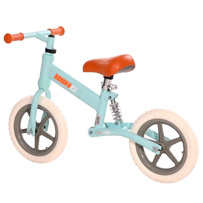 Bicicleta copii fara pedale Lorelli Wind Light Blue, roti din spuma EVA, amortizor reglabil care ajuta la absorbtia socurilor, scaun reglabil de la 47 cm pana la 50 cm, 12 inch, varsta 2-5 ani, maxim 25 de kg - 3 | YEO