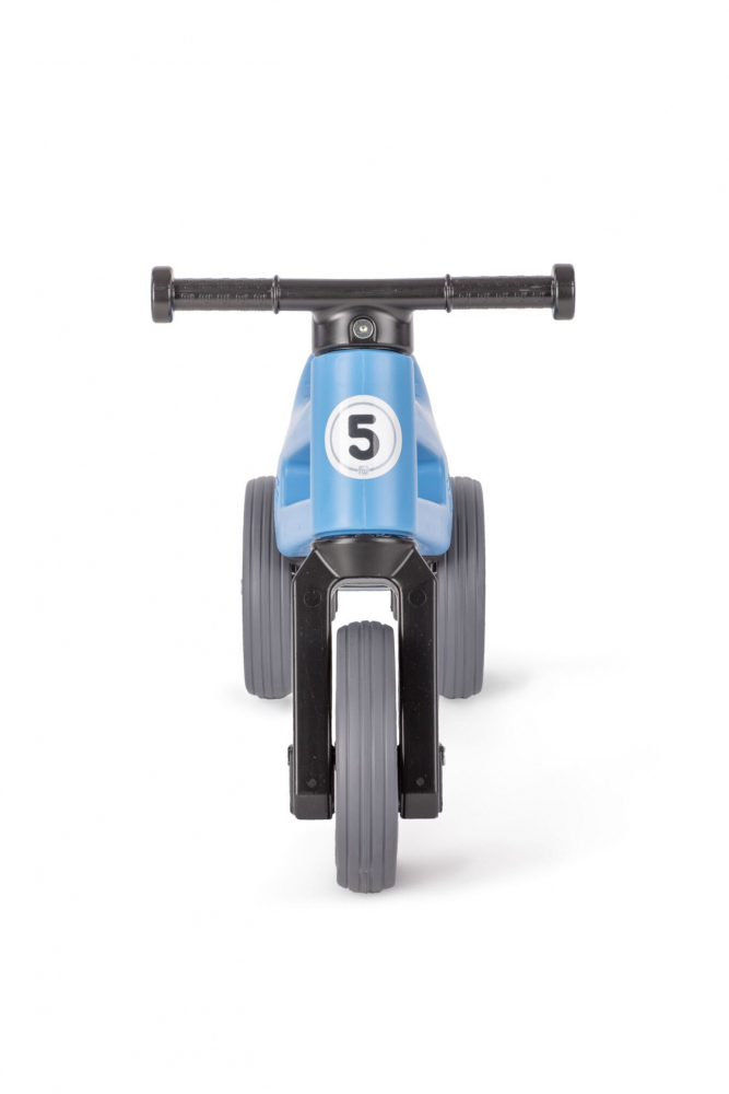 Tricicleta copii fara pedale 2 in 1 cu cosulet pentru ghidon Funny Wheels Rider Sport AlbastruNegru, inaltime scaun 27-29 cm, raza de viraj limitata, de la 18 luni, greutate maxima admisa 25 Kg - 3