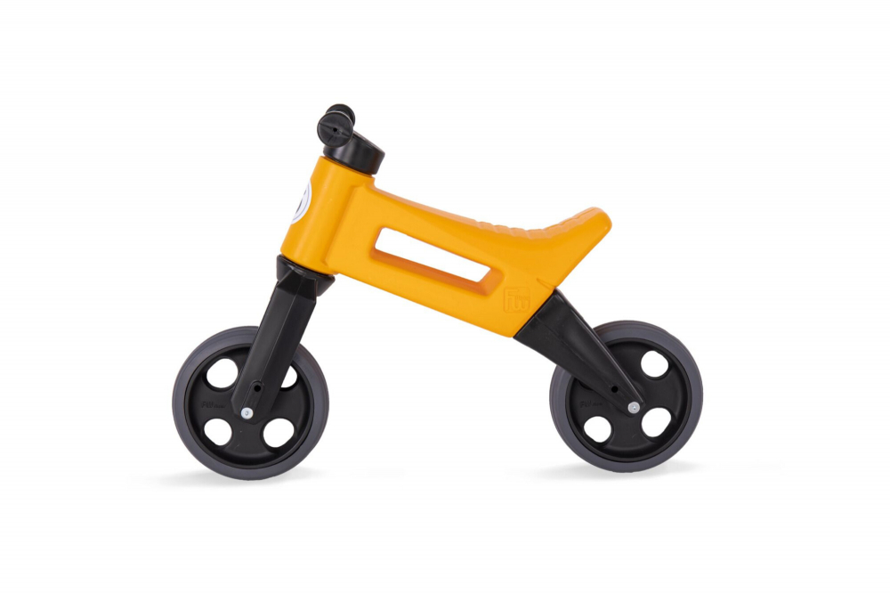 Tricicleta copii fara pedale 2 in 1 cu cosulet pentru ghidon Funny Wheels Rider Sport Portocaliu, inaltime scaun 27-29 cm, raza de viraj limitata, de la 18 luni, greutate maxima admisa 25 Kg - 1