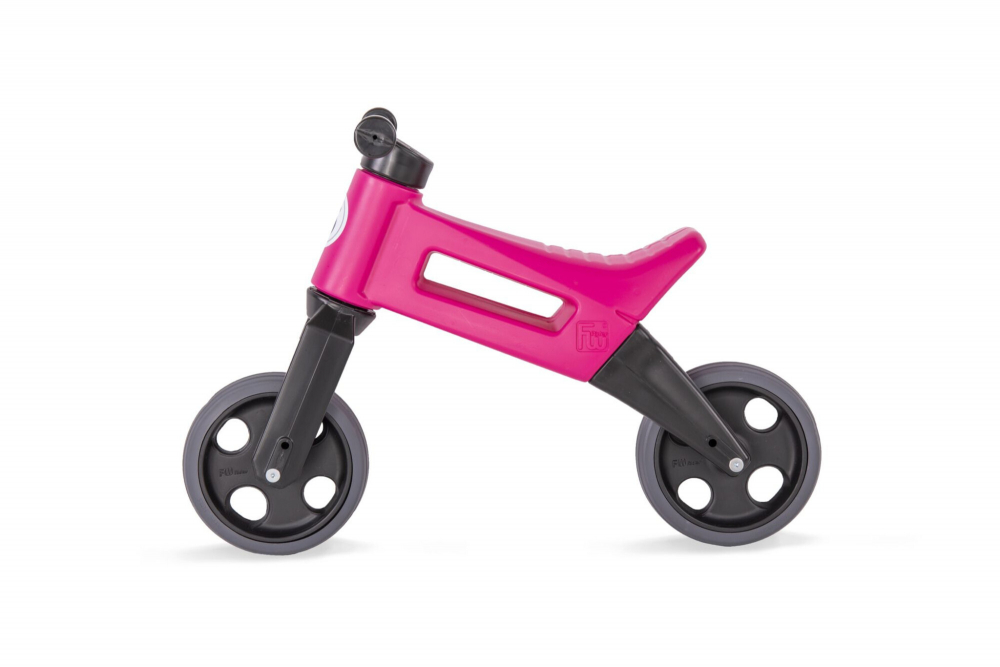 Bicicleta fara pedale 2 in 1 cu cosulet pentru ghidon Funny Wheels Rider Sport RozNegru