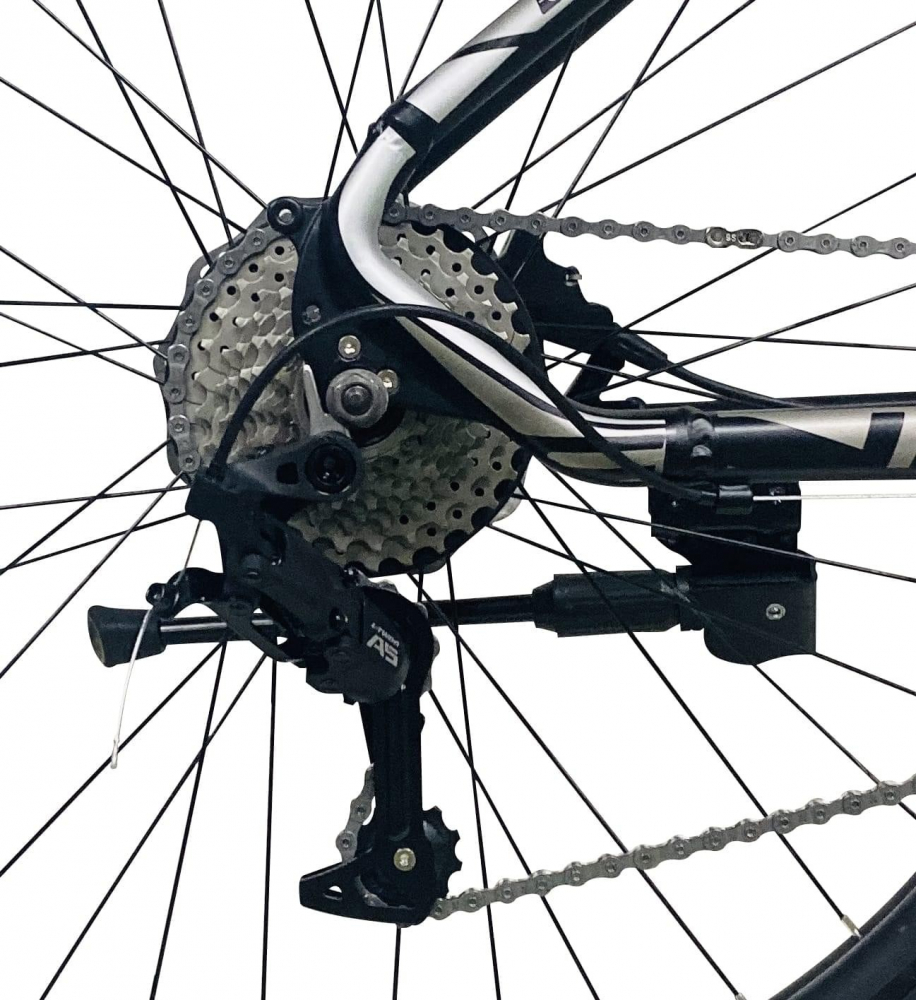 Bicicleta mountain bike 27.5 inch, schimbator 27 viteze, cadru aluminiu, frane mecanice, rosu, genio
