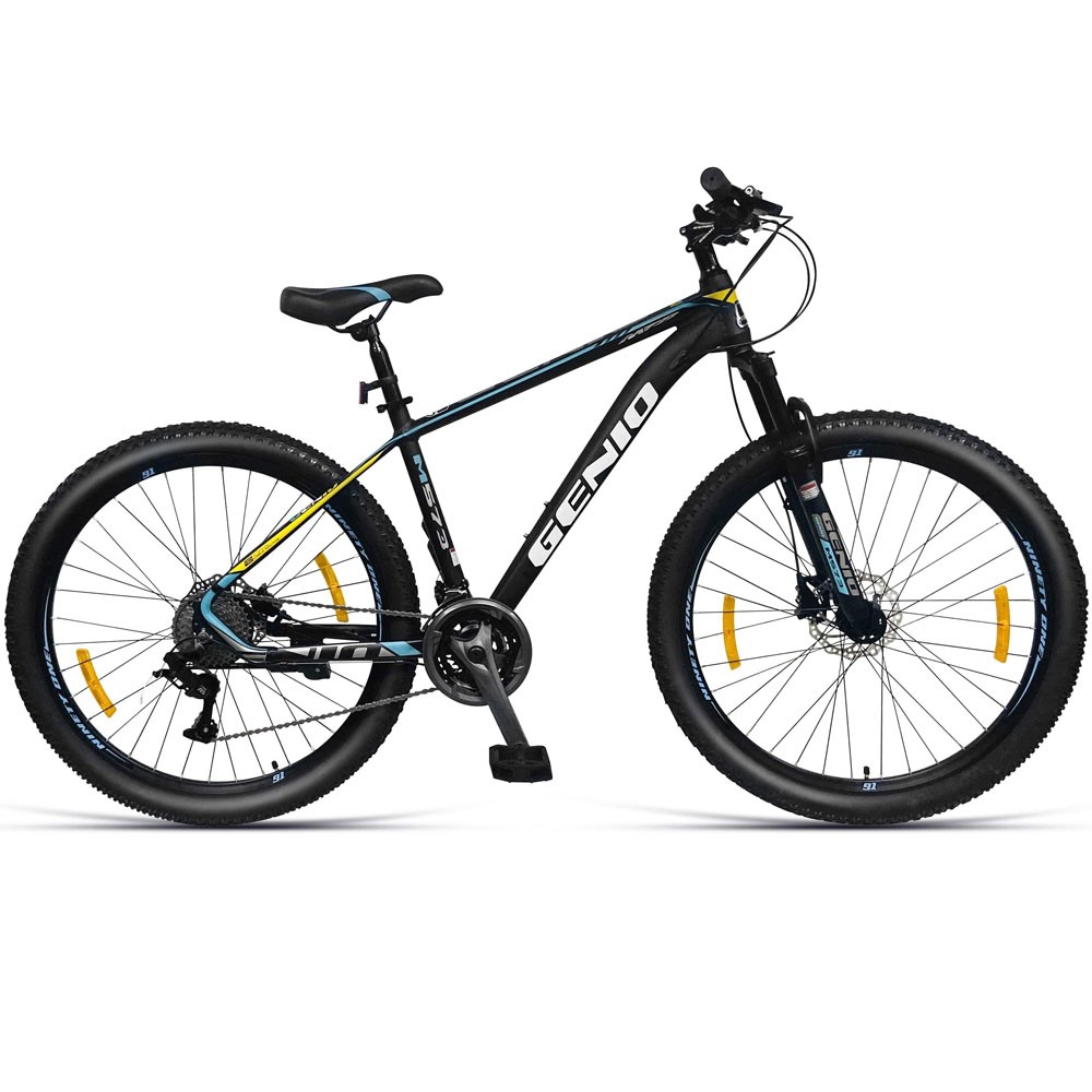 Bicicleta mountain bike aluminiu, 27.5 inch, schimbator 27 viteze, frane mecanice, genio