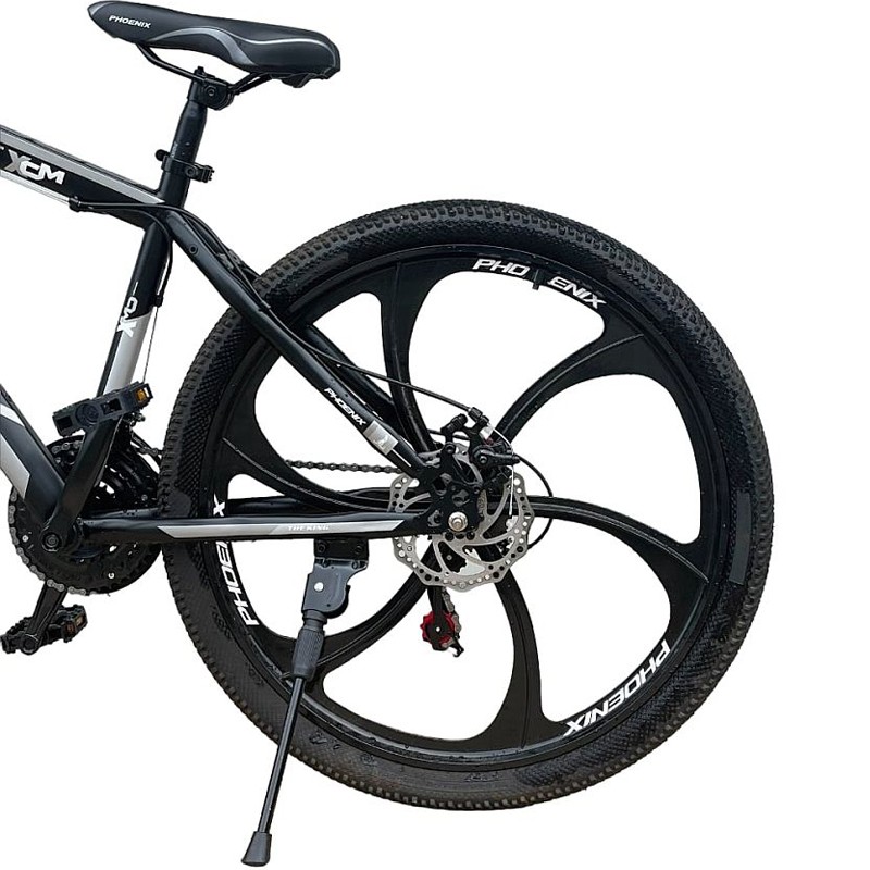 Bicicleta mtb 26 inch, shimano 21 viteze, frane pe disc, cadru din otel, tornado, black - 3