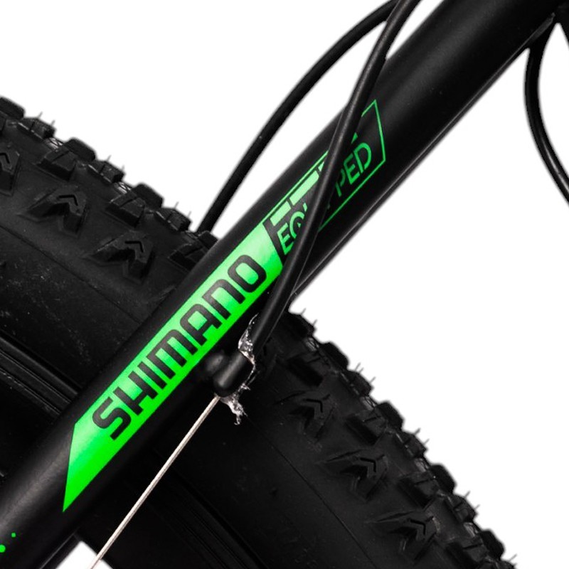 Bicicleta panther 29 inch, frane pe disc, 21 viteze, cadru otel, negru-verde - 2 | YEO