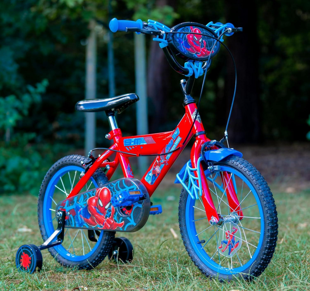 Bicicleta pentru copii Huffy Spiderman 16 inch cu roti ajutatoare - 3 | YEO