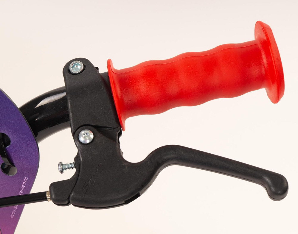 Bicicleta pentru copii Toimsa Miraculous Violet 16 inch cu roti ajutatoare, suport si sticla de apa, frana pe janta fata, frana cu tambur spate, ghidon reglabil pe inaltime, inaltime copil recomandata 110-120 cm - 1 | YEO