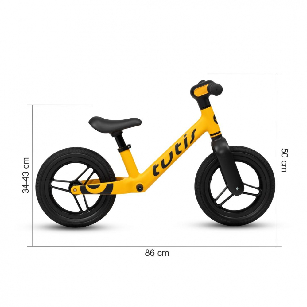 Bicicleta pentru copii Tutis Albastru 12 inch cu sezut reglabil si suport picioare - 1 | YEO