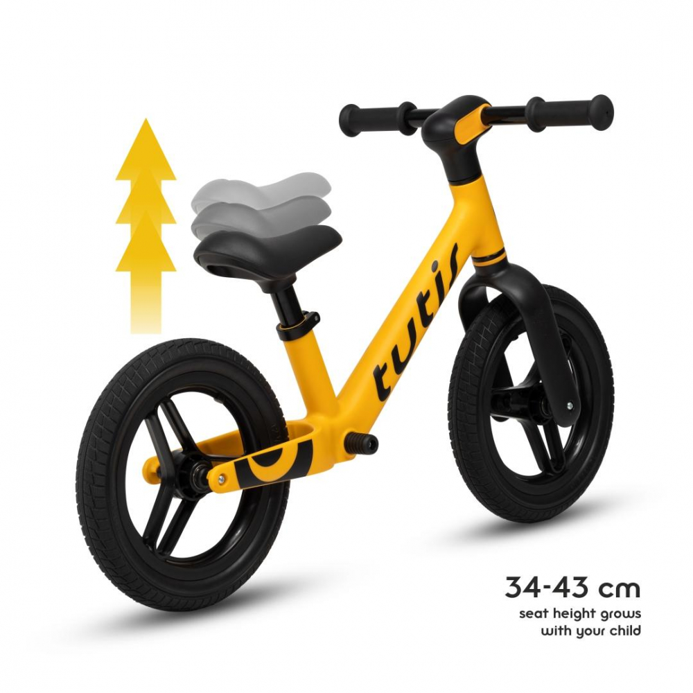 Bicicleta pentru copii Tutis Albastru 12 inch cu sezut reglabil si suport picioare - 3 | YEO