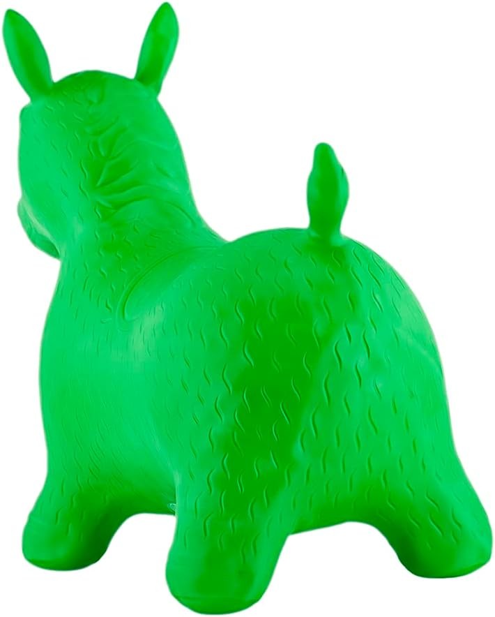 Calut gonflabil din cauciuc, jucarie pentru sarit, verde, 58x26x52 cm - 2 | YEO