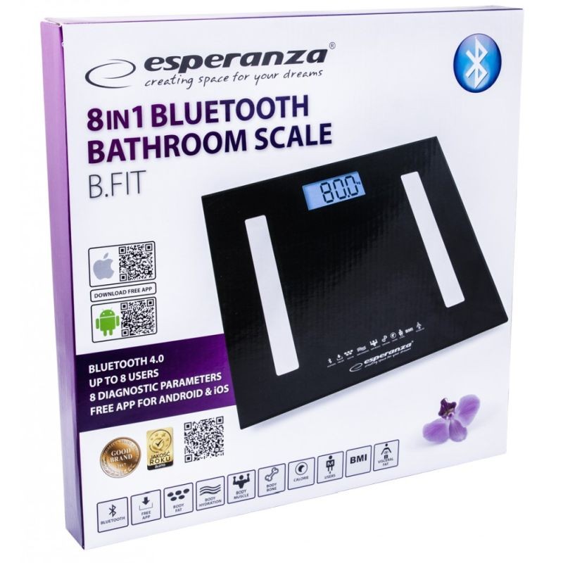 Cantar corporal bluetooth, diagnoza imc, android ios, 8 utilizatori, maxim 180 kg - 2 | YEO