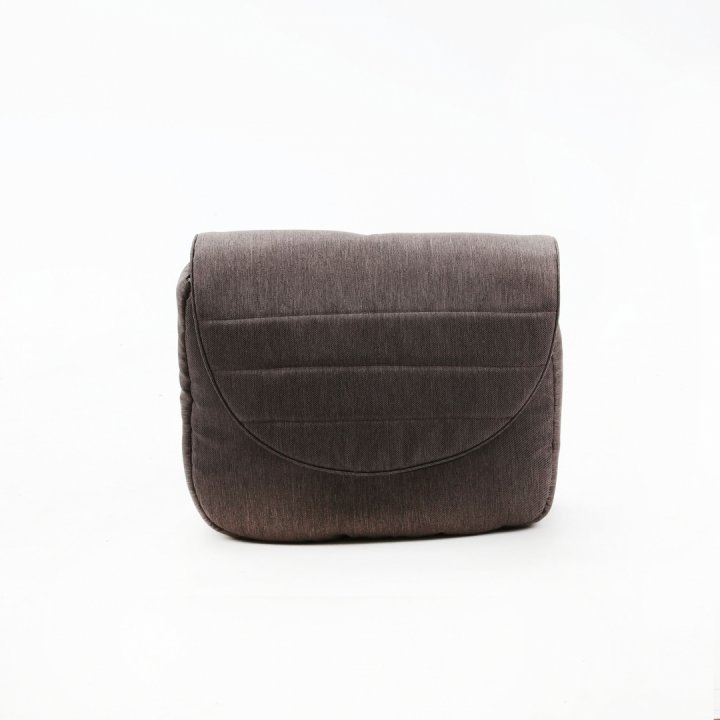 Carucior pentru copii, Adamex, 2 in 1, Lanti PS28, Pliabil, landou cu salteluta, copertina reglabila, roti frontale pivotante, cu dubla suspensie si husa de ploaie inclusa, Linen  EcoLeather Brownstone - 3