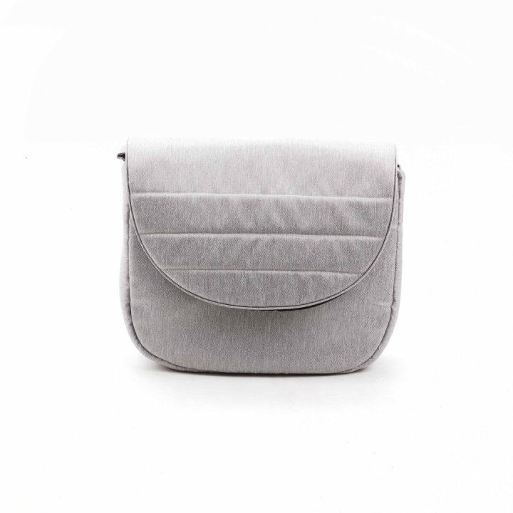 Carucior pentru copii, Adamex, 2 in 1, Lanti PS46, Pliabil, landou cu salteluta, copertina reglabila, roti frontale pivotante, cu dubla suspensie si husa de ploaie inclusa, Linen  EcoLeather, Pearl - 2
