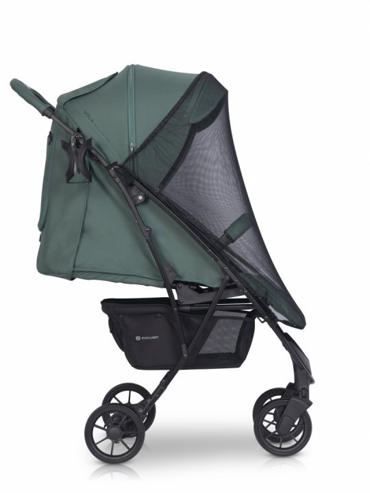 Carucior pentru copii, Euro-Cart Volt Pro, omologat pana la 22 kg, Mineral Black Edition, ultracompact, pliabil cu o singura mana, spatar reglabil in 3 pozitii, roti cu suspensie - 1