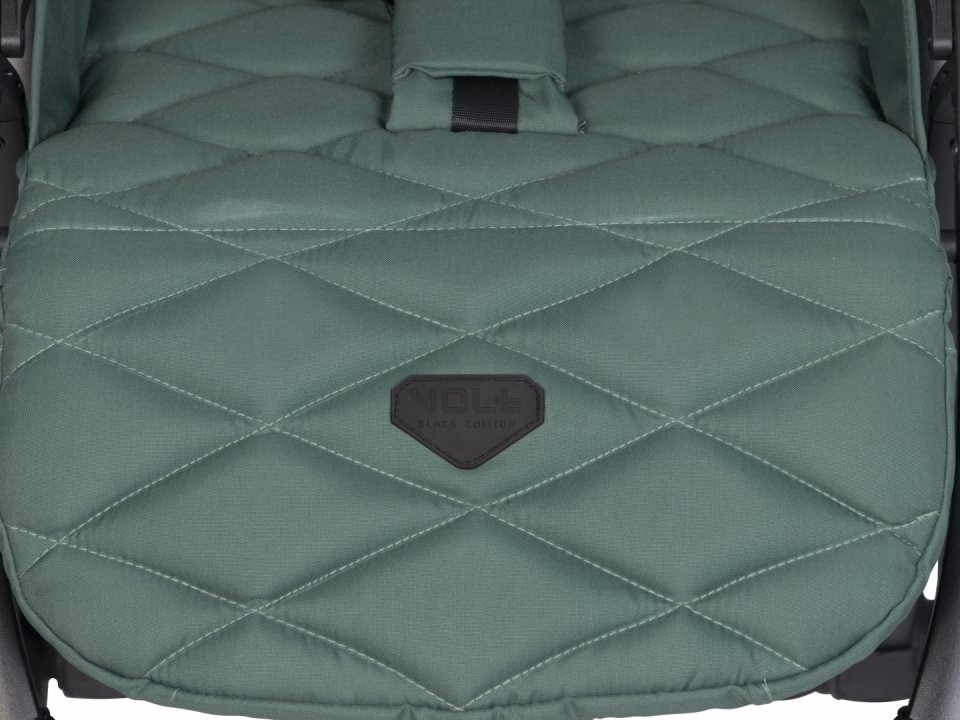 Carucior pentru copii, Euro-Cart Volt Pro, omologat pana la 22 kg, Mineral Black Edition, ultracompact, pliabil cu o singura mana, spatar reglabil in 3 pozitii, roti cu suspensie - 2