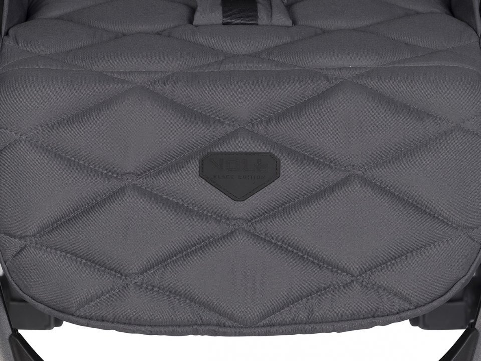 Carucior pentru copii, Euro-Cart Volt Pro, omologat pana la 22 kg, Iron Black Edition, ultracompact, pliabil cu o singura mana, spatar reglabil in 3 pozitii, roti cu suspensie - 3
