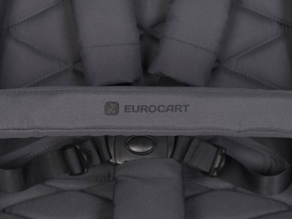 Carucior pentru copii, Euro-Cart Volt Pro, omologat pana la 22 kg, Iron Black Edition, ultracompact, pliabil cu o singura mana, spatar reglabil in 3 pozitii, roti cu suspensie - 4