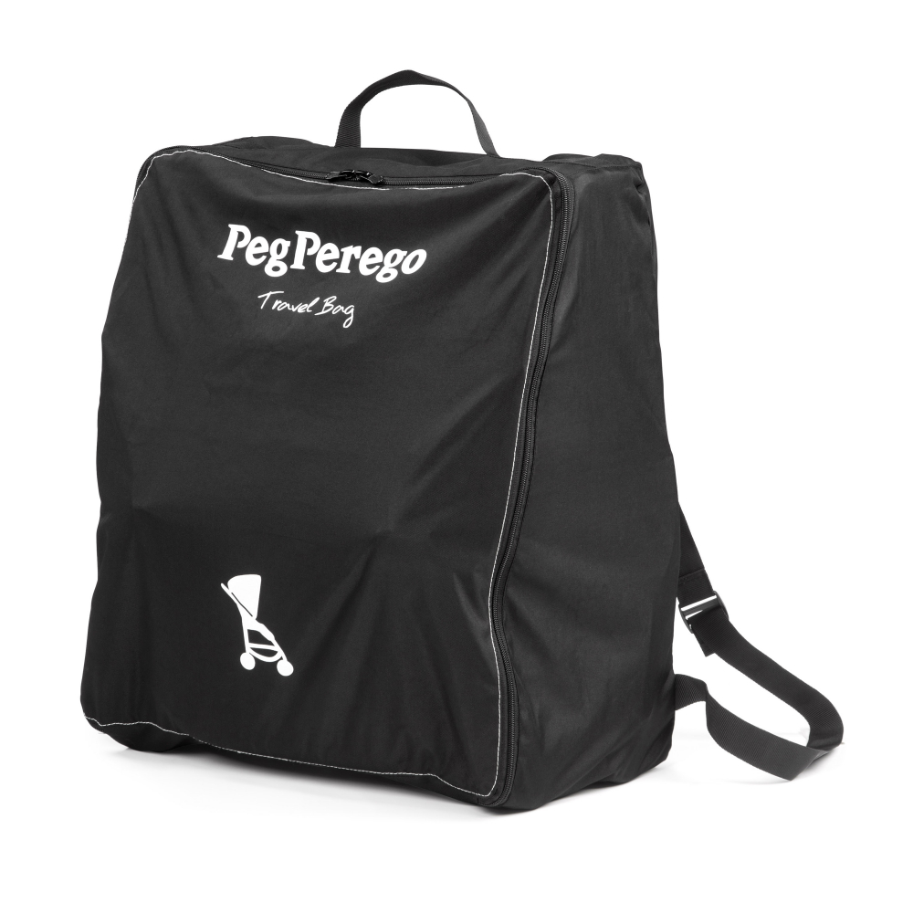 Carucior copii Peg Perego Volo, ultracompact, 0 - 22 kg, cu spatar si suport pentru picioare reglabile, frana centralizata, bara frontala detasabila si geanta transport inclusa, 5.4 kg, Mon Amour, Bej  Roz - 6