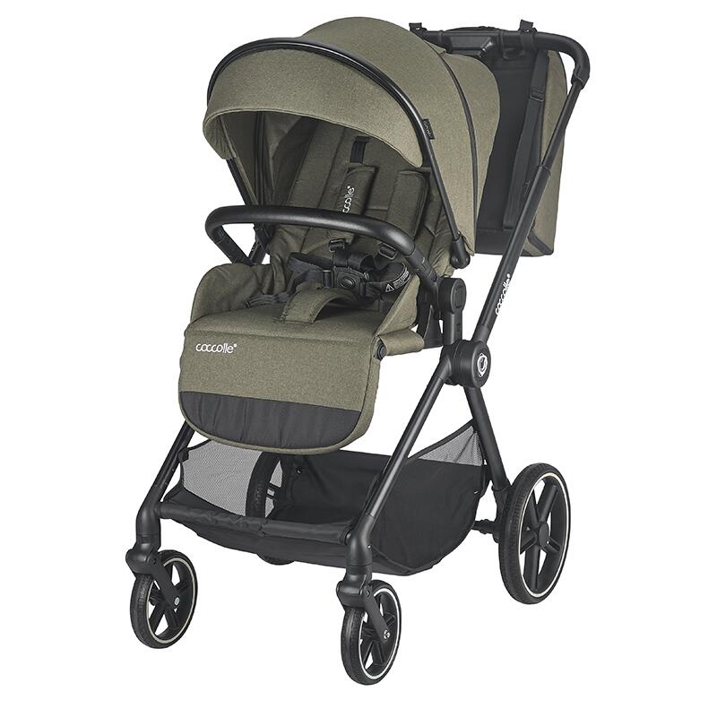 Carucior modular 3 in 1 Coccolle Lissia Moss green + Scoica auto iSize Coccolle Knox Anthracite - 1