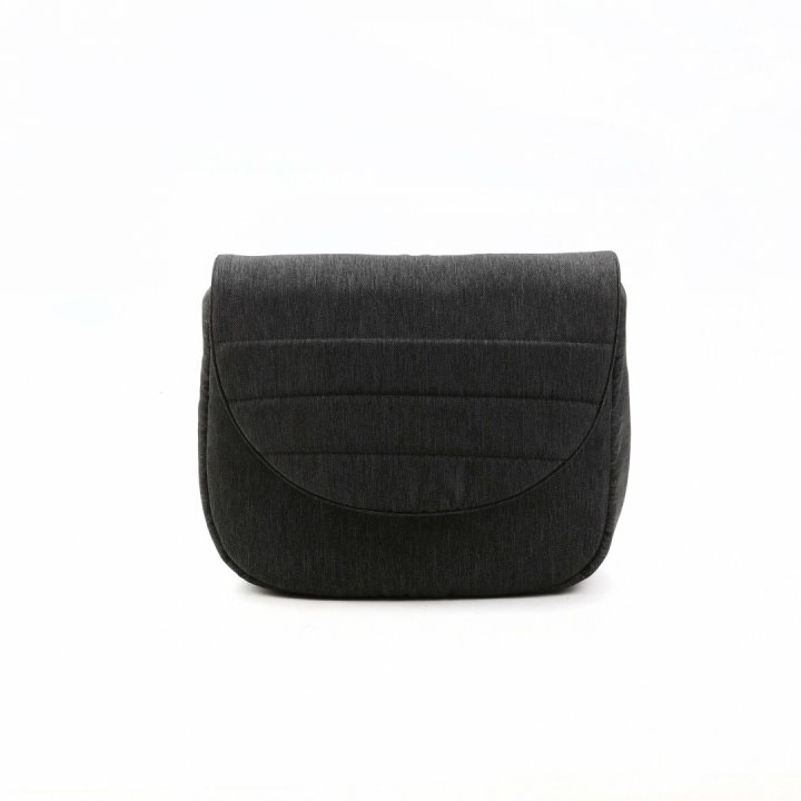 Carucior pentru copii, Adamex, 2 in 1, Lanti PS35, Pliabil, landou cu salteluta, copertina reglabila, roti frontale pivotante, cu dubla suspensie si husa de ploaie inclusa, Linen  EcoLeather, Dark Gray - 2