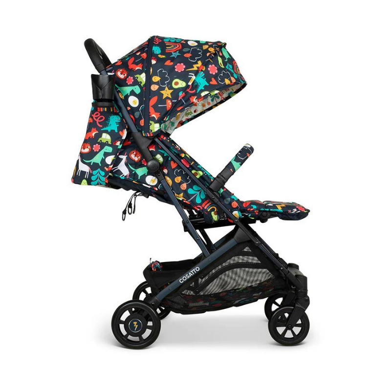 Carucior pentru copii Cosatto Woosh 4 Carnival 0-25 kg, Sistem Troller, Material Ecologic, Suport pahar, Husa de ploaie