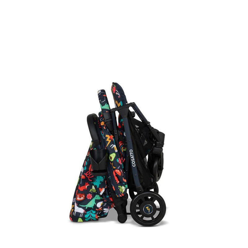 Carucior pentru copii Cosatto Woosh 4 Carnival 0-25 kg, Sistem Troller, Material Ecologic, Suport pahar, Husa de ploaie - 1
