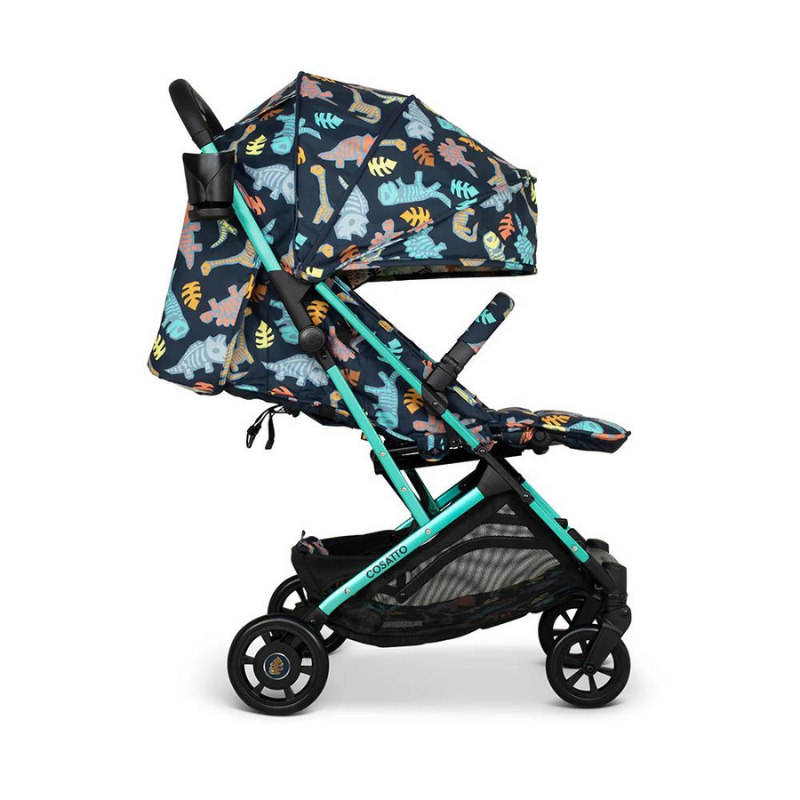 Carucior pentru copii Cosatto Woosh 4 Diggin Dinos 0-25 kg, Sistem Troller, Material Ecologic, Suport pahar, Husa de ploaie