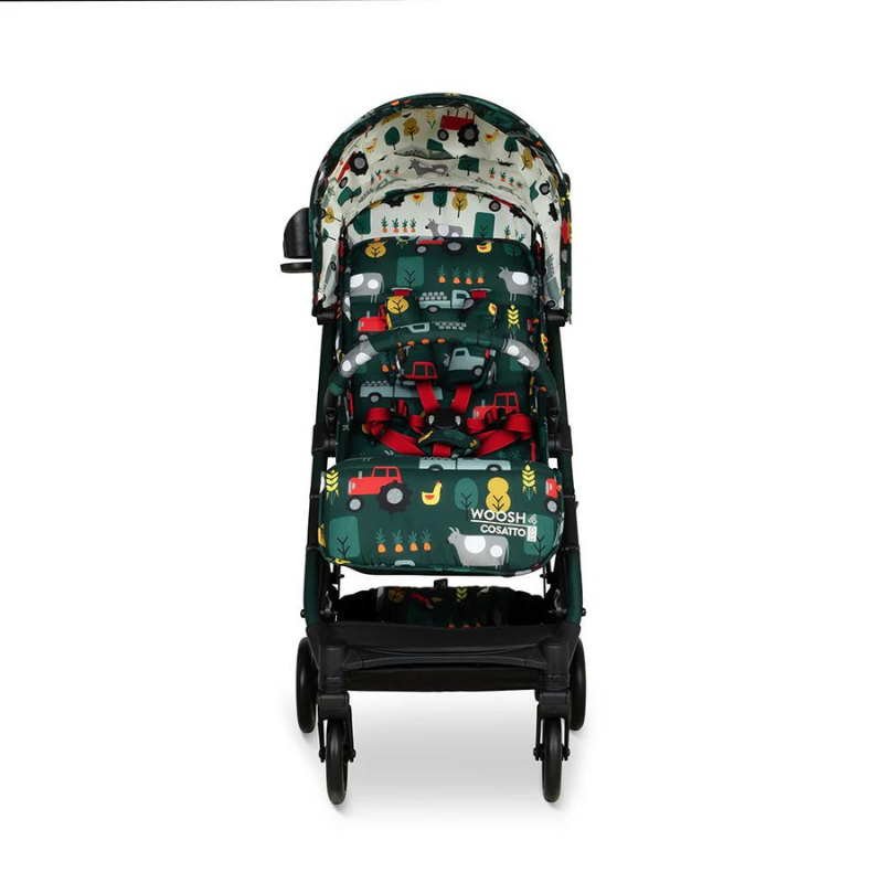 Carucior pentru copii Cosatto Woosh 4 Old Macdonald 0-25 kg, Sistem Troller, Material Ecologic, Suport pahar, Husa de ploaie
