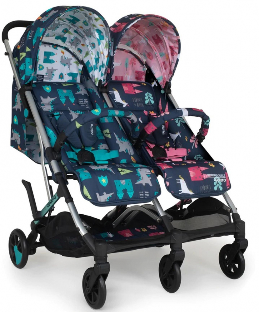 Carucior pentru gemeni Cosatto Woosh Double Fairy Tale 0-22 kg cu husa de ploaie - 4
