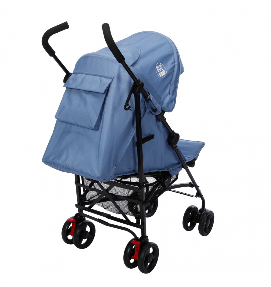 Carucior pentru copii Buf Boof sport S120 albastru cu spatar reglabil - 3